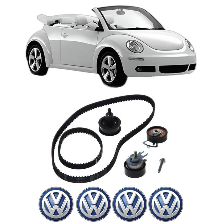 Set kit distributie Volkswagen NEW BEETLE Convertible (1Y7) 1.4 din 2003-2010 KW 55 CP 75 CMC 1390, Auto, INA, 4 Stickere auto cu Volkswagen