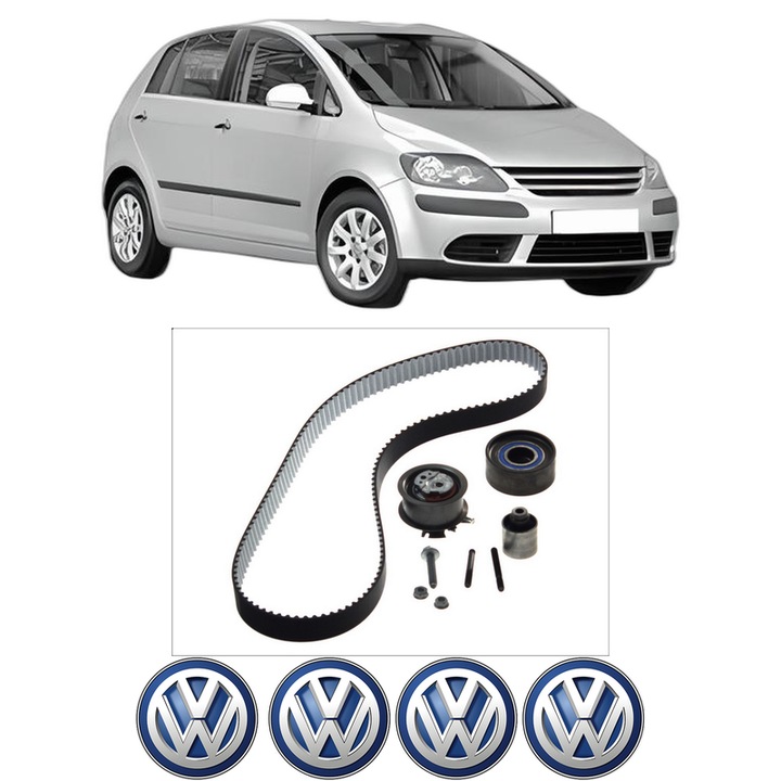 Set kit distributie Volkswagen GOLF PLUS V (5M1, 521) 2.0 TDI din 2005-2013 KW 100 CP 136 CMC 1968, Auto, SKF, 4 Stickere auto cu Volkswagen