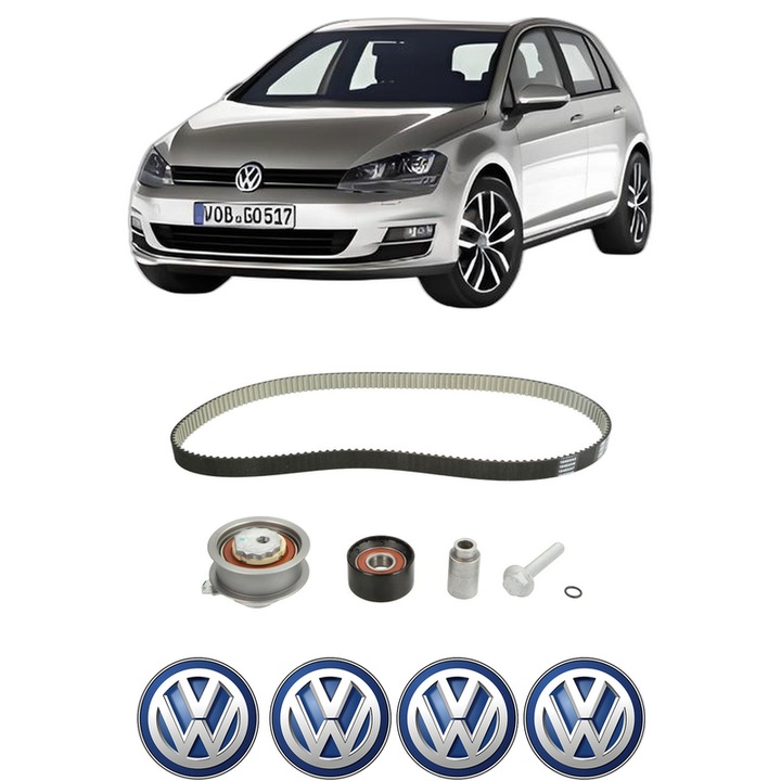 Set kit distributie Volkswagen GOLF VII Van (5G1) 1.2 TSi BlueMotion din 2012-2017 KW 77 CP 105 CMC 1197, Auto, SKF, 4 Stickere auto cu Volkswagen