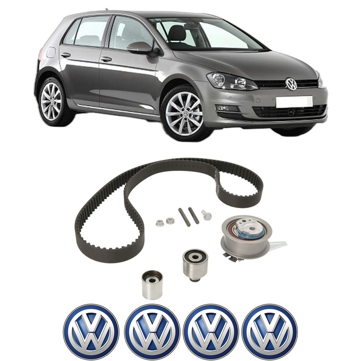 Set kit distributie Volkswagen GOLF VII (5G1, BQ1, BE1, BE2) 2.0 TDI din 2012-2020 KW 110 CP 150 CMC 1968, Auto, INA, 4 Stickere auto cu Volkswagen