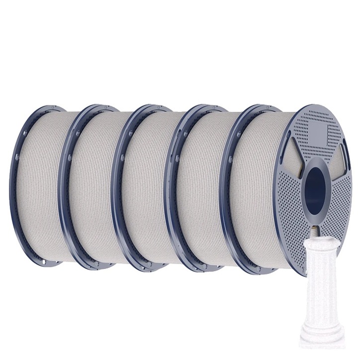 Filament PLA, Shadow Storm Marble, 1.75mm, 330m, viteza de imprimare 600mm/s, efect marmorat