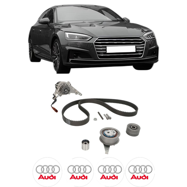Set kit distributie AUDI A5 (F53, F5P) 40 TDI Mild Hybrid quattro din 2020 KW 150 CP 204 CMC 1968, Auto, INA, 4 Stickere auto cu AUDI