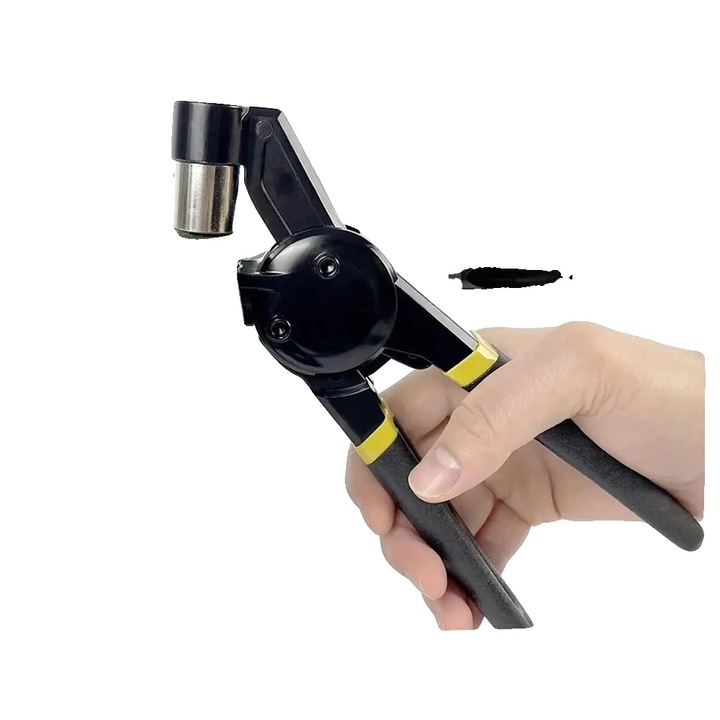 Kézi perforátor, 10mm, 200 fém fűzőlyuk, mágneses rögzítő mechanizmus, különböző anyagokhoz