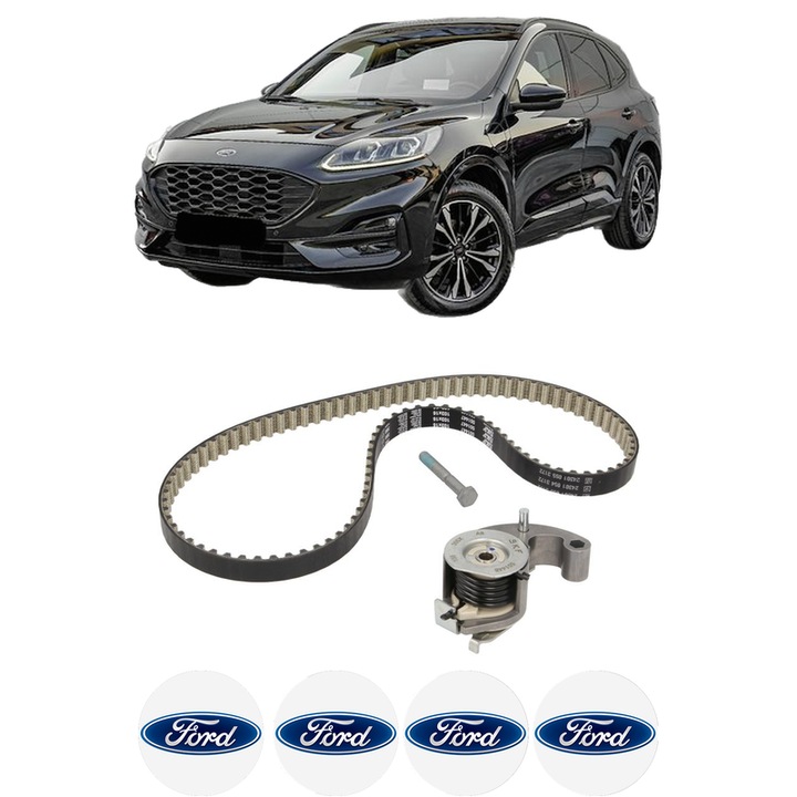Set kit distributie FORD KUGA III (DFK) 2.0 EcoBlue 4x4 din 2019 KW 140 CP 190 CMC 1995, Auto, SKF, 4 Stickere auto cu FORD