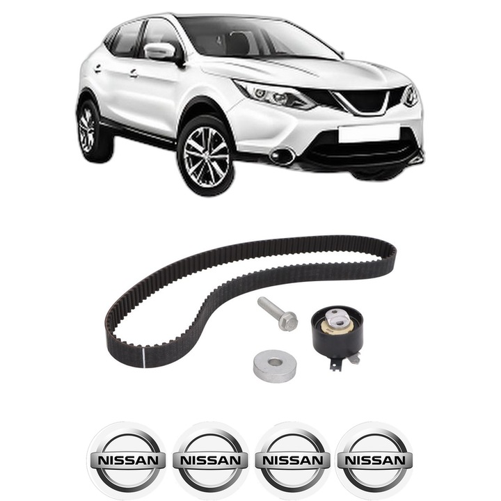 Set kit distributie NISSAN QASHQAI II (J11, J11_) 1.5 dCi din 2013 KW 81 CP 110 CMC 1461, Auto, Continental Contitech, 4 Stickere auto cu NISSAN