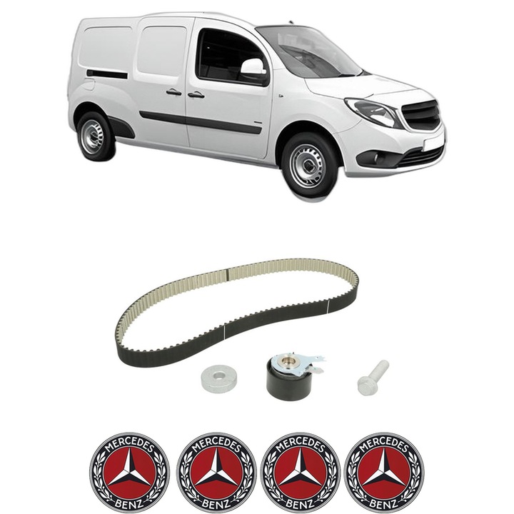 Set kit distributie MERCEDES-BENZ CITAN Box Body/MPV (W415) 109 CDI (415.601, 415.603, 415.605) din 2012-2021 KW 66 CP 90 CMC 1461, Auto, SKF, 4 Stickere auto cu MERCEDES-BENZ