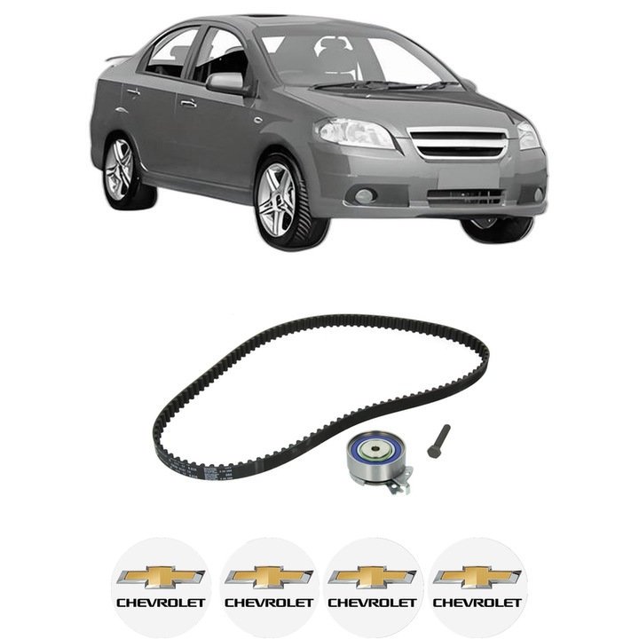 Set kit distributie CHEVROLET AVEO / KALOS Saloon (T250, T255) 1.4 din 2005-2013 KW 69 CP 94 CMC 1399, Auto, INA, 4 Stickere auto cu CHEVROLET