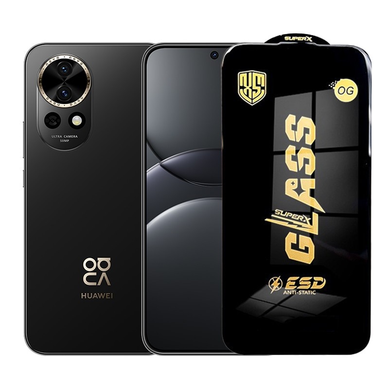 Folie de Protectie pentru Huawei Nova 13, Flippy, Sticla Securizata ESD, Margini Negre, Rezistenta la Zgirieturi, Antistatica, 0.35 mm, Transparenta