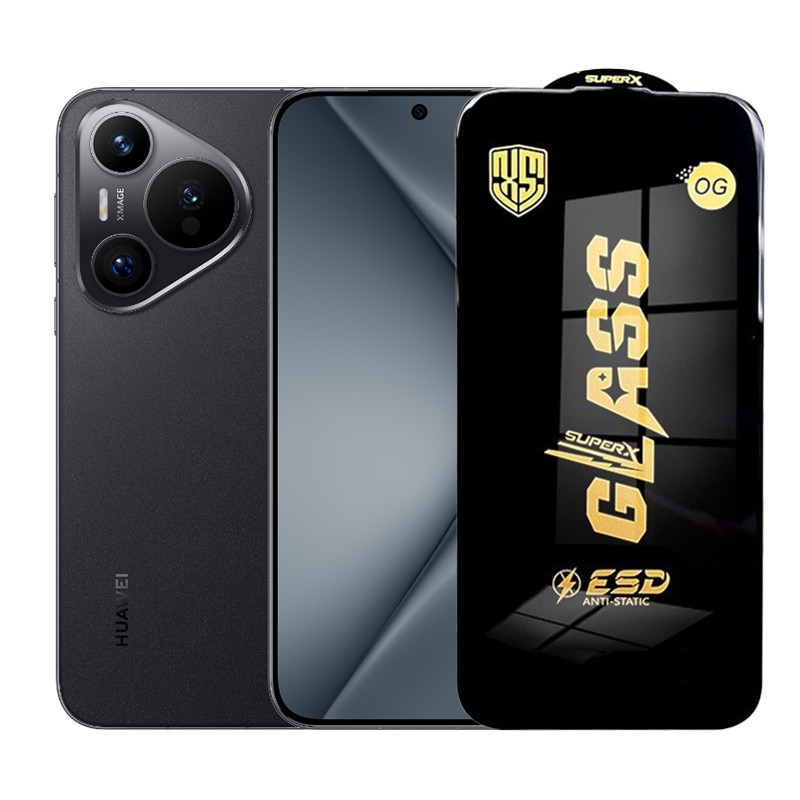 Folie de Protectie pentru Huawei Pura 70, Flippy, Sticla Securizata ESD, Margini Negre, Rezistenta la Zgirieturi, Antistatica, 0.35 mm, Transparenta