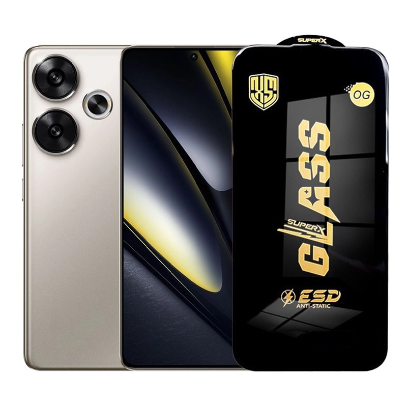 Folie de Protectie pentru Xiaomi Poco F6, Flippy, Sticla Securizata ESD, Margini Negre, Rezistenta la Zgirieturi, Antistatica, 0.35 mm, Transparenta