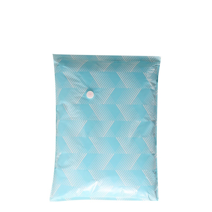 Комплект от 3 вакуумни торби за дрехи, 40x60см, прозрачни, сини