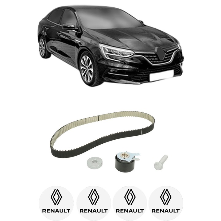 Set kit distributie RENAULT MEGANE IV Saloon 1.2 Tce 130 din 2016 KW 97 CP 130 CMC 1197, Auto, SKF, 4 Stickere auto cu RENAULT