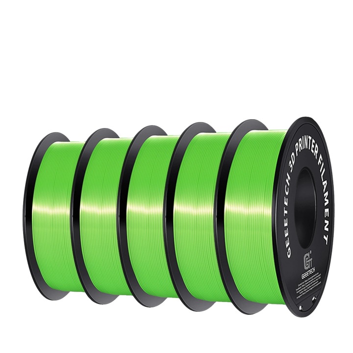 Filament 3D, material PLA, finisaj matase, verde, 1.75mm, 1kg