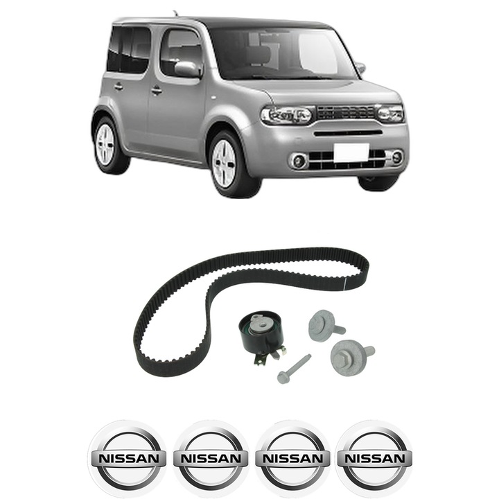 Set kit distributie NISSAN CUBE (Z12) 1.5 dCi din 2009 KW 78 CP 106 CMC 1461, Auto, INA, 4 Stickere auto cu NISSAN