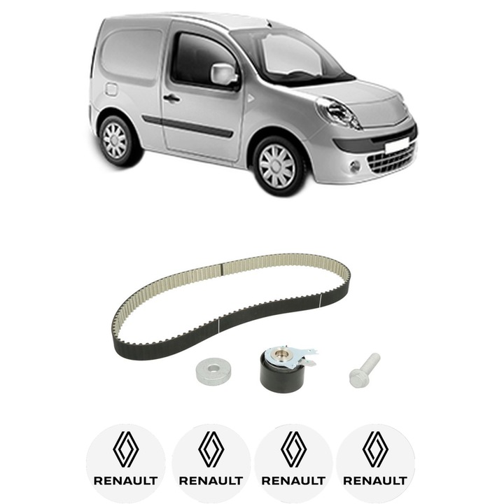 Set kit distributie RENAULT KANGOO Express (FW0/1_) 1.5 dCi 90 (FW0G, FW05, FW08, FW11) din 2009 KW 66 CP 90 CMC 1461, Auto, SKF, 4 Stickere auto cu RENAULT