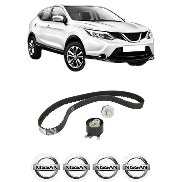 Set kit distributie NISSAN QASHQAI II (J11, J11_) 1.5 dCi din 2018 KW 85 CP 116 CMC 1461, Auto, Continental Contitech, 4 Stickere auto cu NISSAN