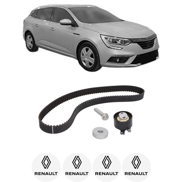 Set kit distributie RENAULT MEGANE IV Grandtour (K9A/M/N_) 1.5 Blue dCi 115 (K9A6) din 2018 KW 85 CP 116 CMC 1461, Auto, Continental Contitech, 4 Stickere auto cu RENAULT