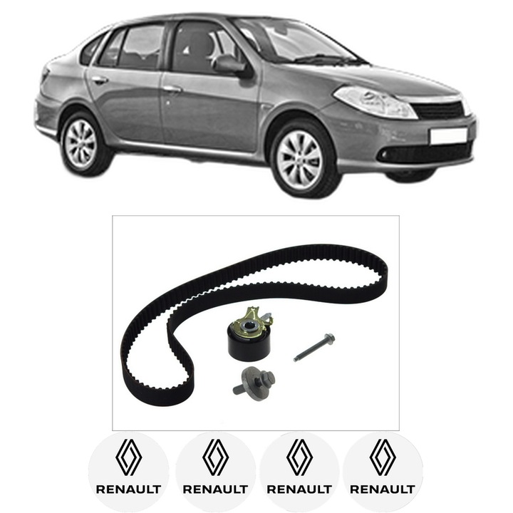 Set kit distributie RENAULT THALIA II (LU_) 1.5 dCi din 2009 KW 48 CP 65 CMC 1461, Auto, Continental Contitech, 4 Stickere auto cu RENAULT
