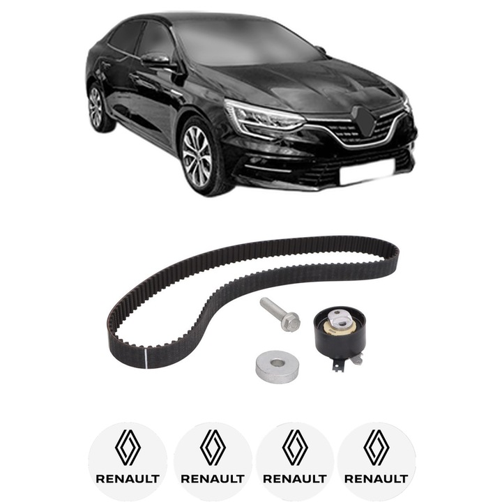 Set kit distributie RENAULT MEGANE IV Saloon 1.5 Blue dCi 95 (LVA2) din 2019 KW 70 CP 95 CMC 1461, Auto, Continental Contitech, 4 Stickere auto cu RENAULT