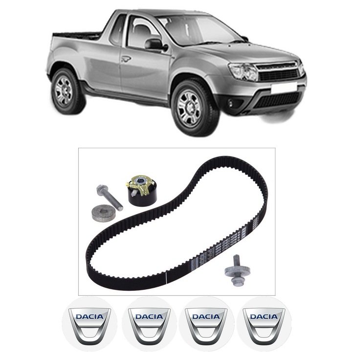 Set kit distributie DACIA LOGAN Pickup (US_) 1.5 dCi (US0W) din 2008 KW 63 CP 86 CMC 1461, Auto, SKF, 4 Stickere auto cu DACIA