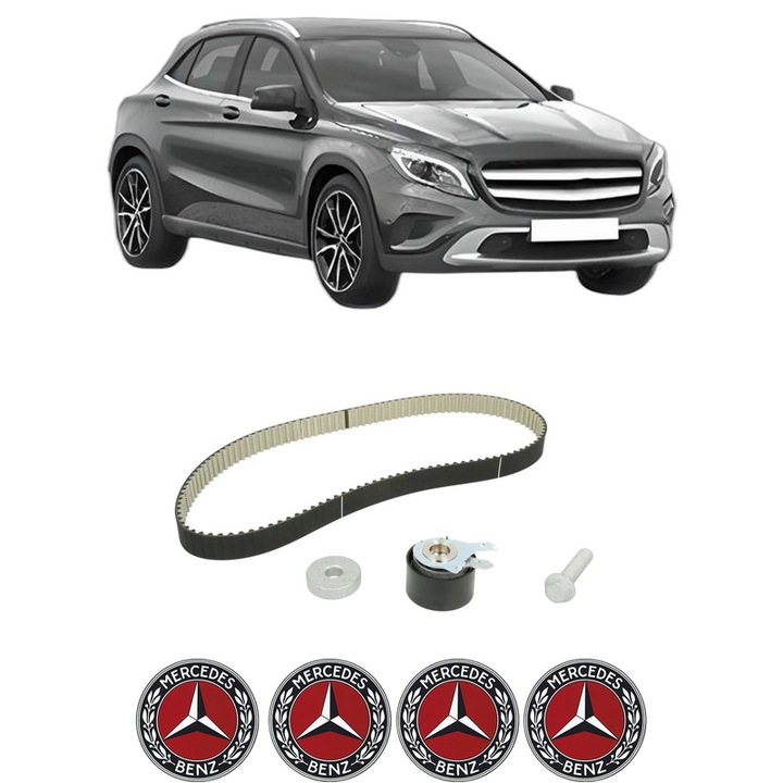 Set kit distributie MERCEDES-BENZ GLA-CLASS (X156) GLA 180 CDI / d (156.912) din 2014-2018 KW 80 CP 109 CMC 1461, Auto, SKF, 4 Stickere auto cu MERCEDES-BENZ