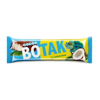 Baton de cocos in ciocolata cu lapte, fara gluten, 40 gr Baton de cocos in ciocolata cu lapte, fara gluten, 40 gr