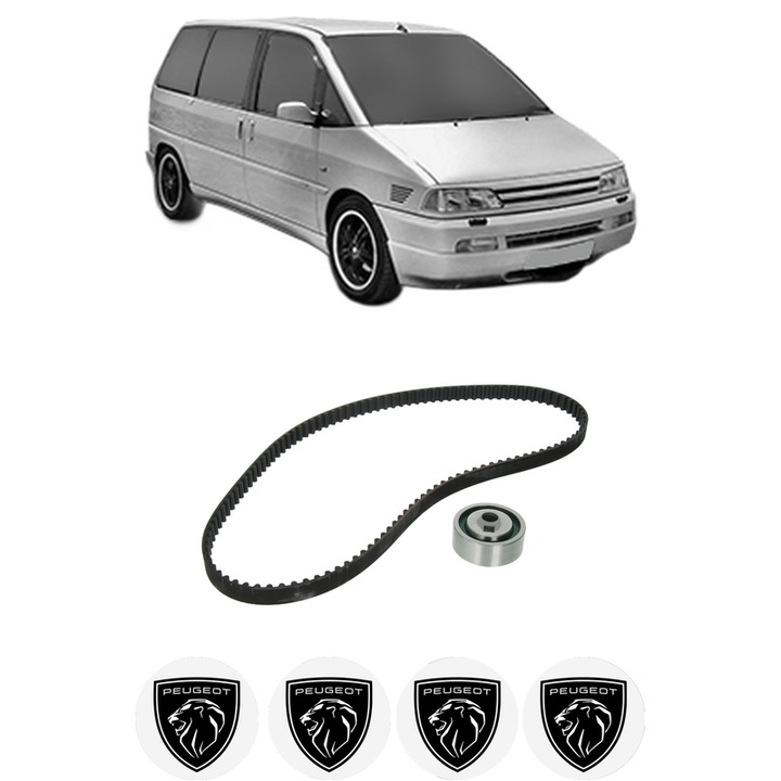 Set kit distributie PEUGEOT 806 (221) 1.8 din 1995-2002 KW 73 CP 99 CMC 1761, Auto, INA, 4 Stickere auto cu PEUGEOT