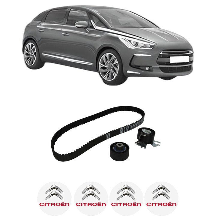 Set kit distributie CITROEN DS5 2.0 HDi 200 Hybrid4 All-wheel Drive din 2011-2015 KW 147 CP 200 CMC 1997, Auto, SKF, 4 Stickere auto cu CITROEN