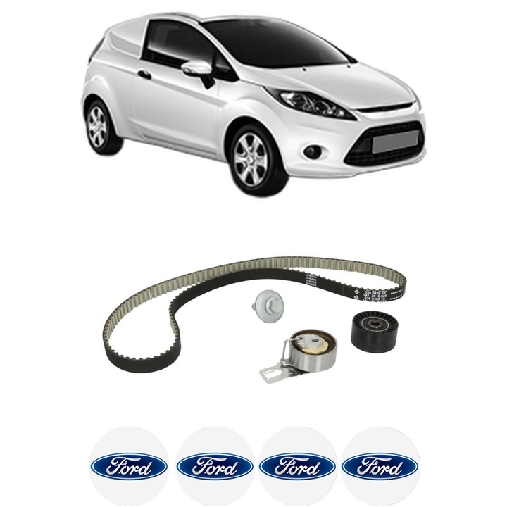 Set kit distributie FORD FIESTA VI Van 1.5 TDCi din 2015-2017 KW 70 CP 95 CMC 1499, Auto, INA, 4 Stickere auto cu FORD