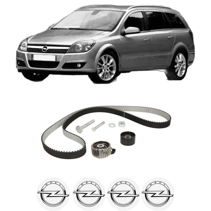 Set kit distributie OPEL ASTRA H Estate (A04) 1.9 CDTI 16V (L35) din 2004-2010 KW 88 CP 120 CMC 1910, Auto, SKF, 4 Stickere auto cu OPEL