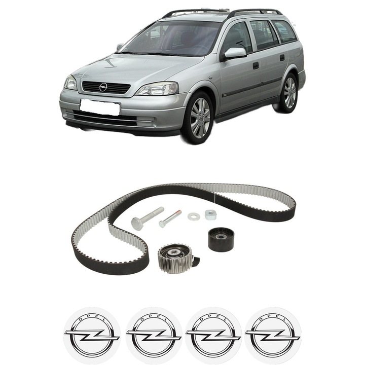 Set kit distributie OPEL ASTRA H Estate Van (L70) 1.9 CDTI 16V (L70) din 2004-2010 KW 88 CP 120 CMC 1910, Auto, SKF, 4 Stickere auto cu OPEL