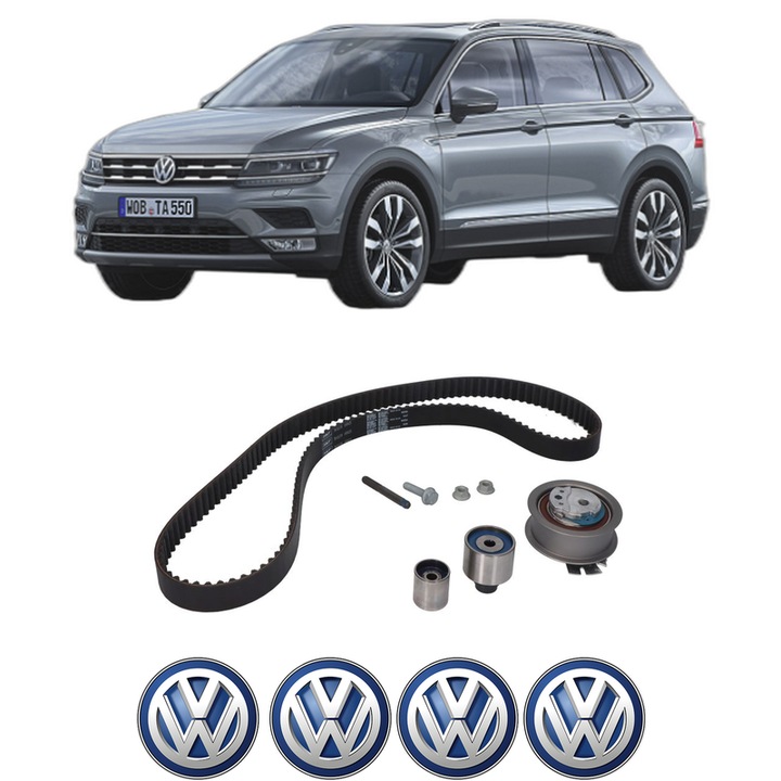 Set kit distributie Volkswagen TIGUAN ALLSPACE (BW2, BJ2) 2.0 TDI 4motion din 2017-2020 KW 176 CP 240 CMC 1968, Auto, SKF, 4 Stickere auto cu Volkswagen