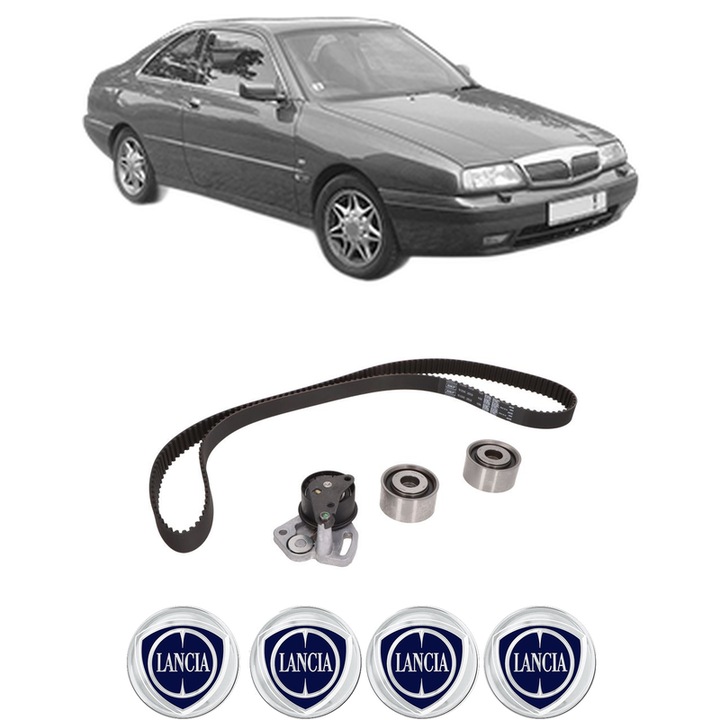 Set kit distributie LANCIA KAPPA Coupe (838_) 3.0 24V (838CD, 838CD11A) din 1996-2001 KW 150 CP 204 CMC 2959, Auto, SKF, 4 Stickere auto cu LANCIA