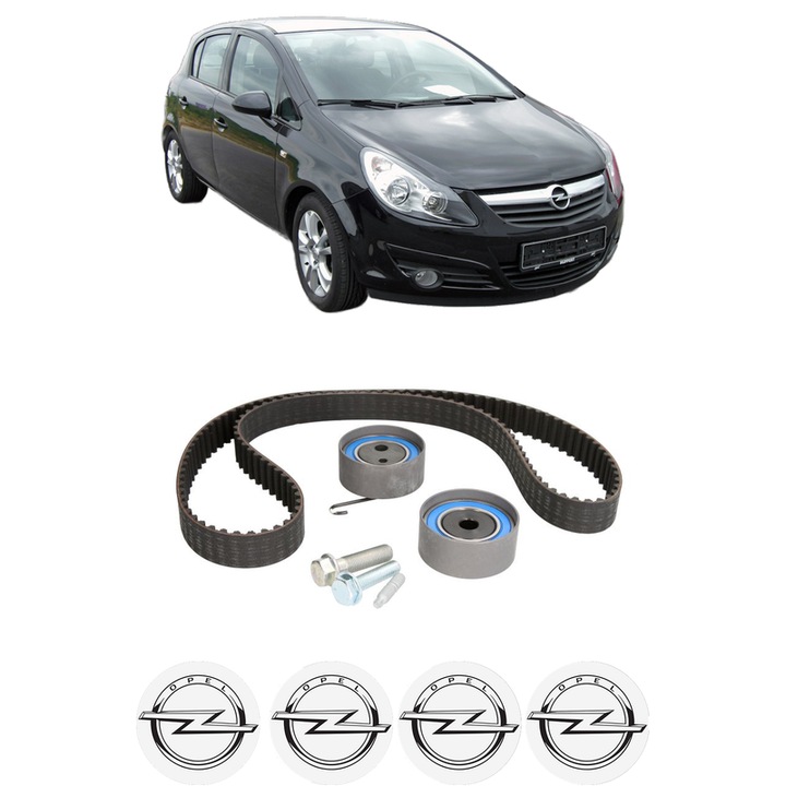 Set kit distributie OPEL CORSA D (S07) 1.7 CDTI (L08, L68) din 2009-2014 KW 96 CP 130 CMC 1686, Auto, Continental Contitech, 4 Stickere auto cu OPEL