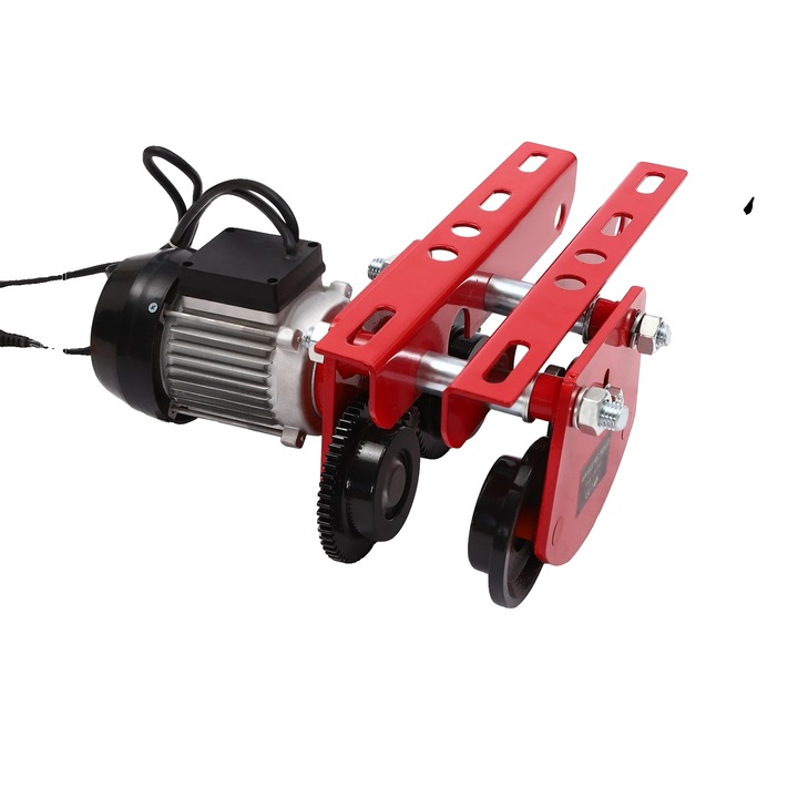 Echipament de ridicat electric, 1000 kg, constructie din otel Q235, rosu, 1 ton
