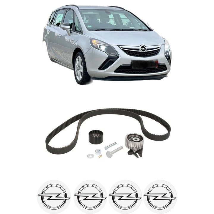 Set kit distributie OPEL ZAFIRA TOURER C VAN (P12) 2.0 CDTi (75) din 2012 KW 96 CP 131 CMC 1956, Auto, INA, 4 Stickere auto cu OPEL