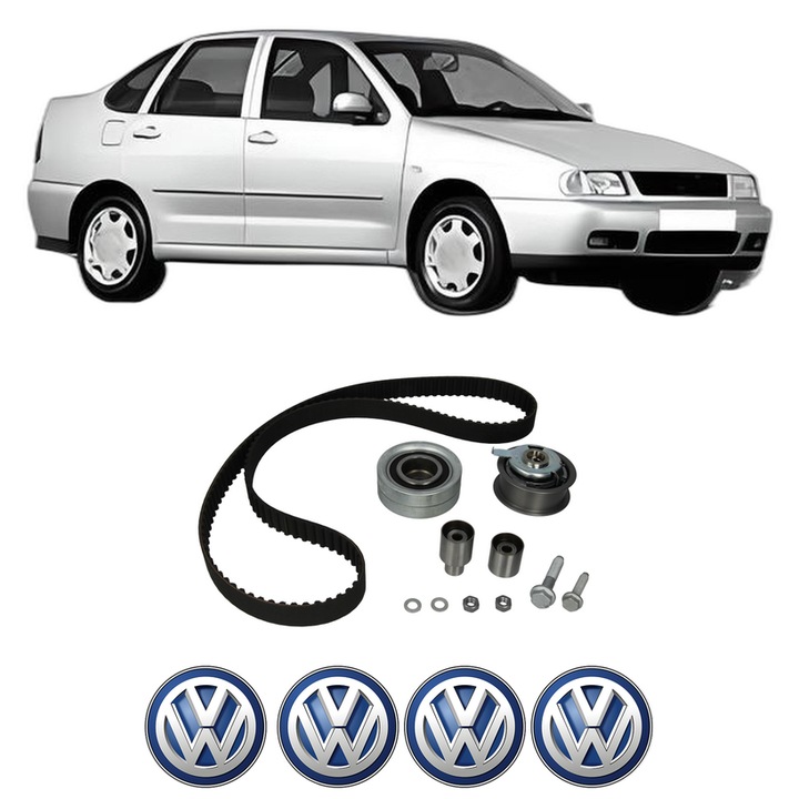 Set kit distributie Volkswagen POLO III CLASSIC (6V2) 110 1.9 TDI din 1998-2002 KW 81 CP 110 CMC 1896, Auto, Continental Contitech, 4 Stickere auto cu Volkswagen