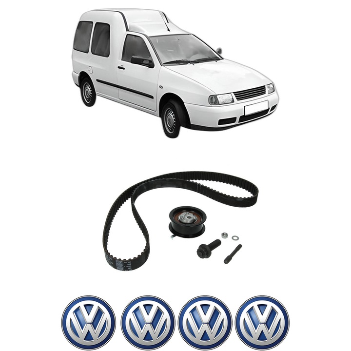 Set kit distributie Volkswagen CADDY II MPV (9K9B) 1.9 TDI din 1996-2004 KW 66 CP 90 CMC 1896, Auto, INA, 4 Stickere auto cu Volkswagen