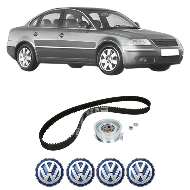 Set kit distributie Volkswagen PASSAT B5.5 (3B3) 2.0 4motion din 2000-2005 KW 85 CP 115 CMC 1984, Auto, Continental Contitech, 4 Stickere auto cu Volkswagen