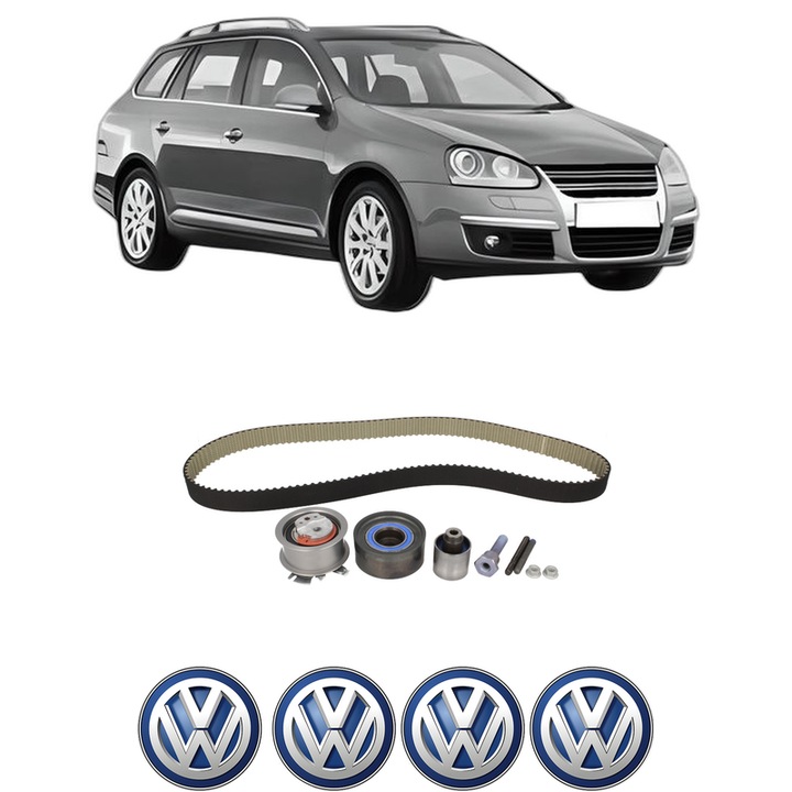 Set kit distributie Volkswagen GOLF V Variant (1K5) 2.0 TDI 16V din 2007-2009 KW 103 CP 140 CMC 1968, Auto, SKF, 4 Stickere auto cu Volkswagen
