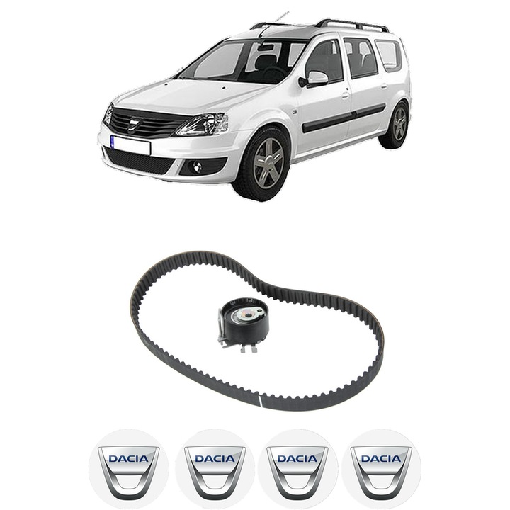 Set kit distributie DACIA LOGAN MCV II 1.2 din 2015 KW 54 CP 73 CMC 1149, Auto, SKF, 4 Stickere auto cu DACIA