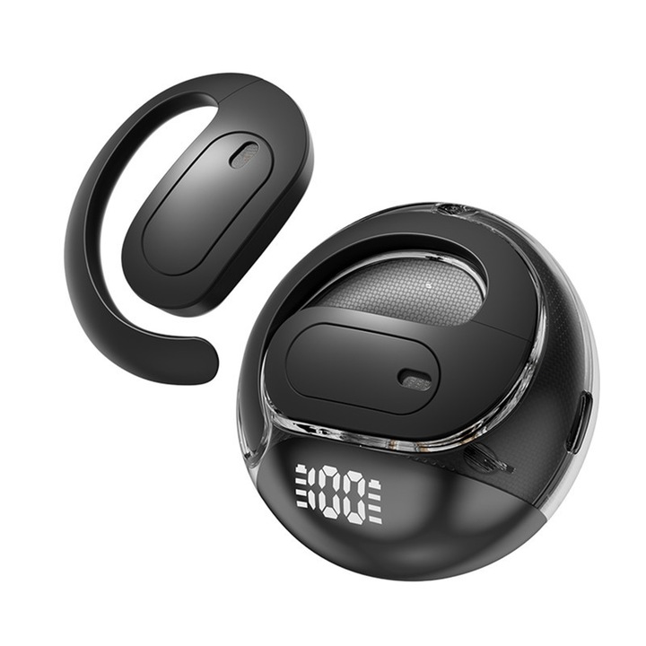 Vezeték nélküli fejhallgató, NUEEK, Over-ear stílus, M112 vezeték nélküli audio fejhallgató, Hi-Fi hangminőség, Digitális akkumulátorjelző, Bluetooth 5.4, HD audio mikrofon, Érintésvezérlés, Alacsony késleltetés, Fekete