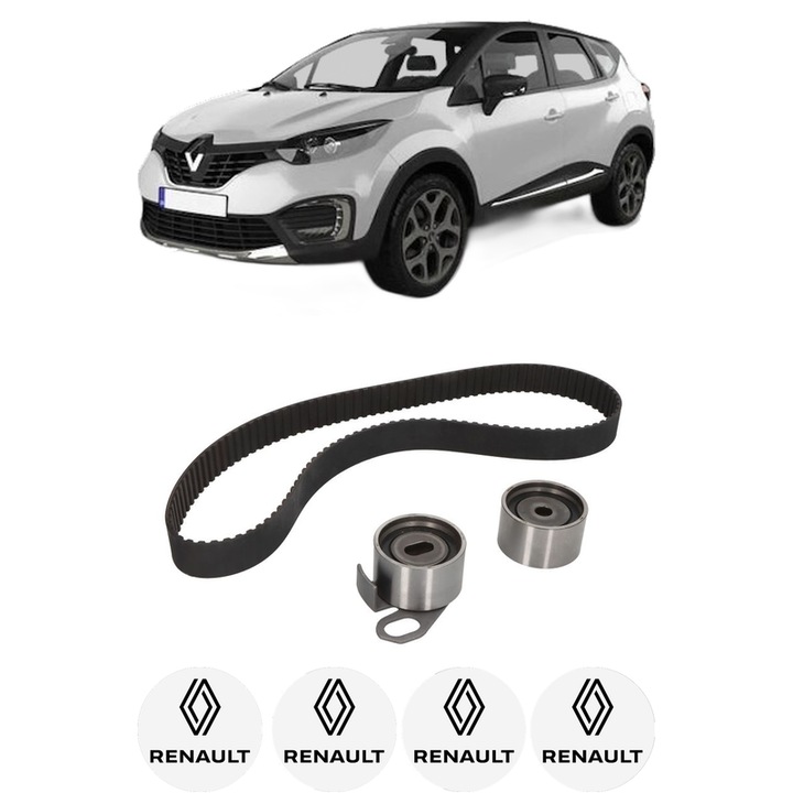 Set kit distributie RENAULT CAPTUR I (J5_, H5_) 0.9 TCe 90 din 2013 KW 66 CP 90 CMC 898, Auto, SKF, 4 Stickere auto cu RENAULT