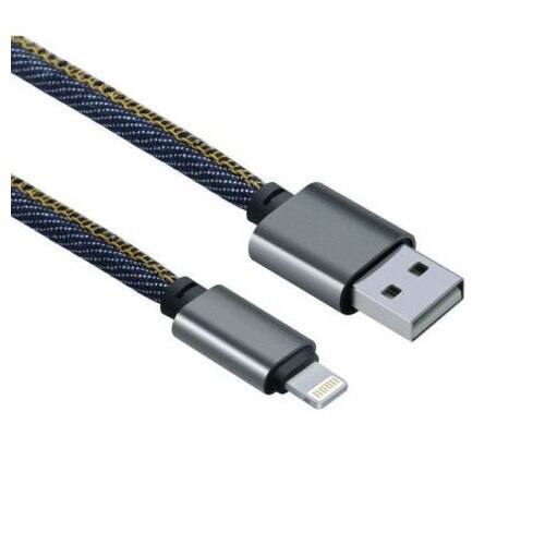 Cablu 2 in 1 Mao-Xin, lightning, Cowboy jeans style, Material Denim Jeans