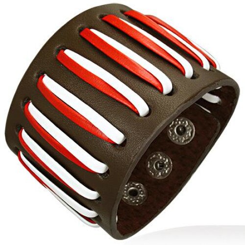 Bratara BeSpecial, BSL2499, Maro, Piele naturala, Lungime 21 cm