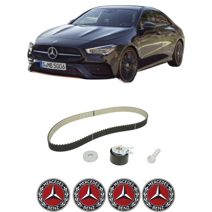 Set kit distributie MERCEDES-BENZ CLA (C118) CLA 180 d (118.303) din 2019 KW 85 CP 116 CMC 1461, Auto, SKF, 4 Stickere auto cu MERCEDES-BENZ