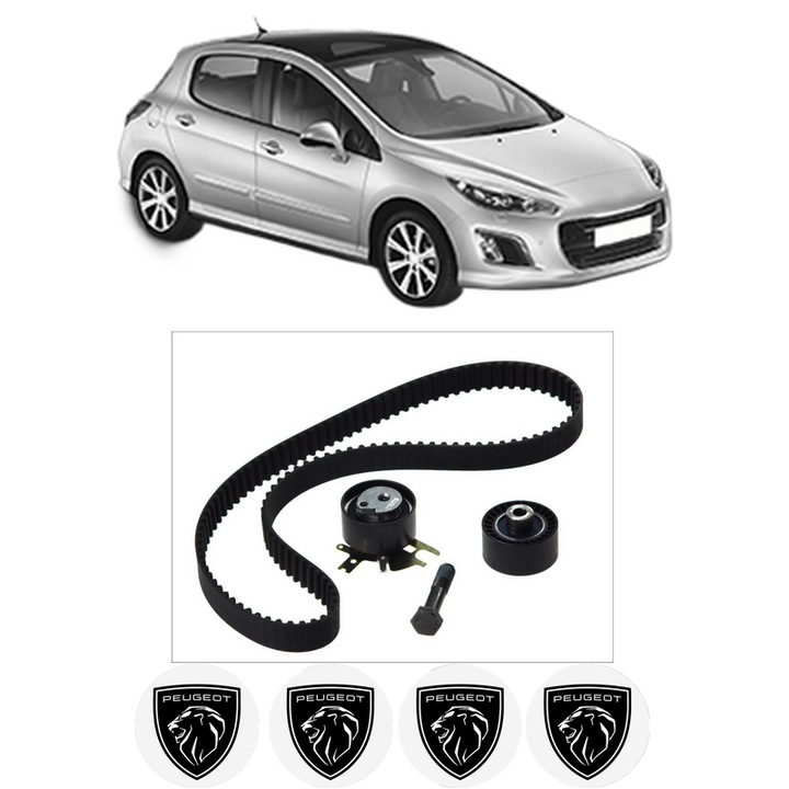 Set kit distributie PEUGEOT 308 I (4A_, 4C_) 2.0 HDi din 2007-2014 KW 100 CP 136 CMC 1997, Auto, SKF, 4 Stickere auto cu PEUGEOT