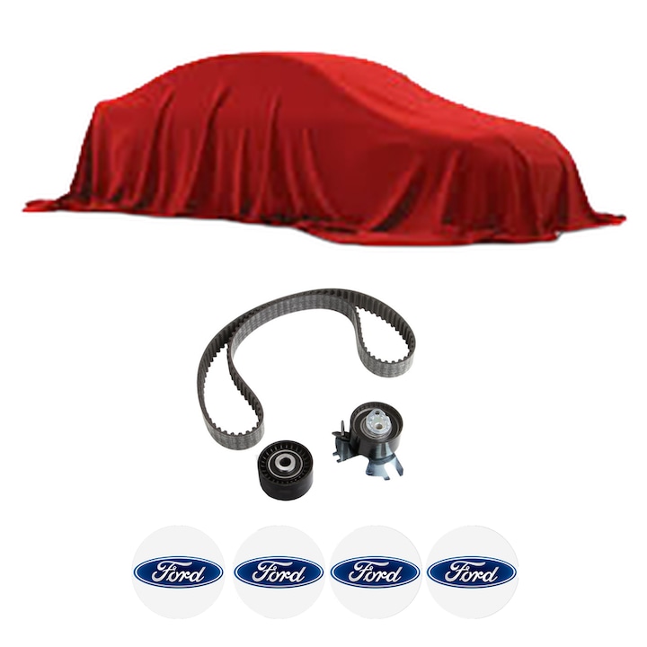 Set kit distributie FORD KUGA I VAN TDCi 4x4 din 2010-2012 KW 120 CP 163 CMC 1997, Auto, Continental Contitech, 4 Stickere auto cu FORD