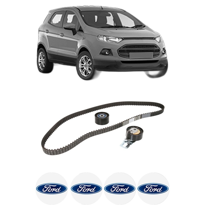 Set kit distributie FORD ECOSPORT 1.5 EcoBlue TDCi din 2015 KW 70 CP 95 CMC 1499, Auto, Continental Contitech, 4 Stickere auto cu FORD