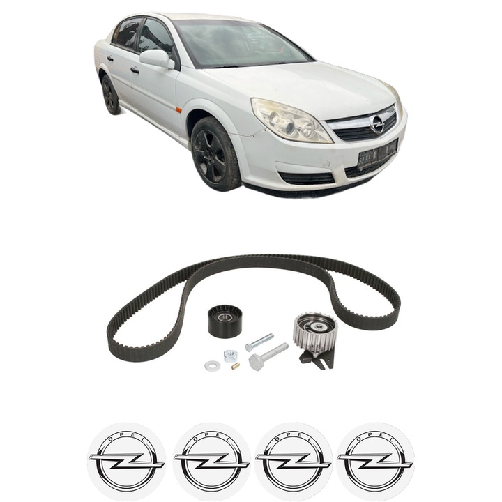 Set kit distributie OPEL VECTRA C (Z02) 1.9 CDTI (F69) din 2004-2008 KW 110 CP 150 CMC 1910, Auto, INA, 4 Stickere auto cu OPEL